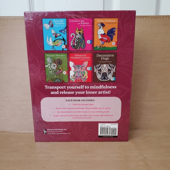 New 6 Book Set Coloring for Everyone Animals - Picture 3 of 3